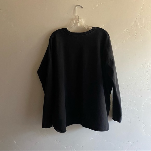 ***SOLD*** Beaumont Organic black side split sweatshirt S - Picture 3 of 4
